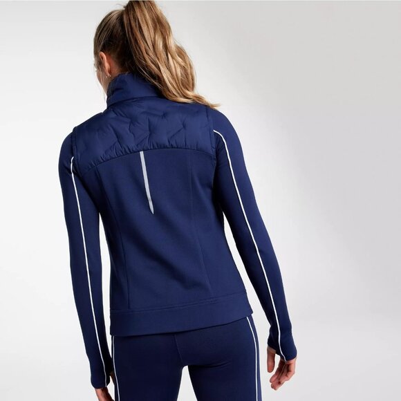 CALIA Cold Dash Run Vest Womens Size XL Blue Full Zip Quilted Jacket Zip Pockets - Picture 3 of 16